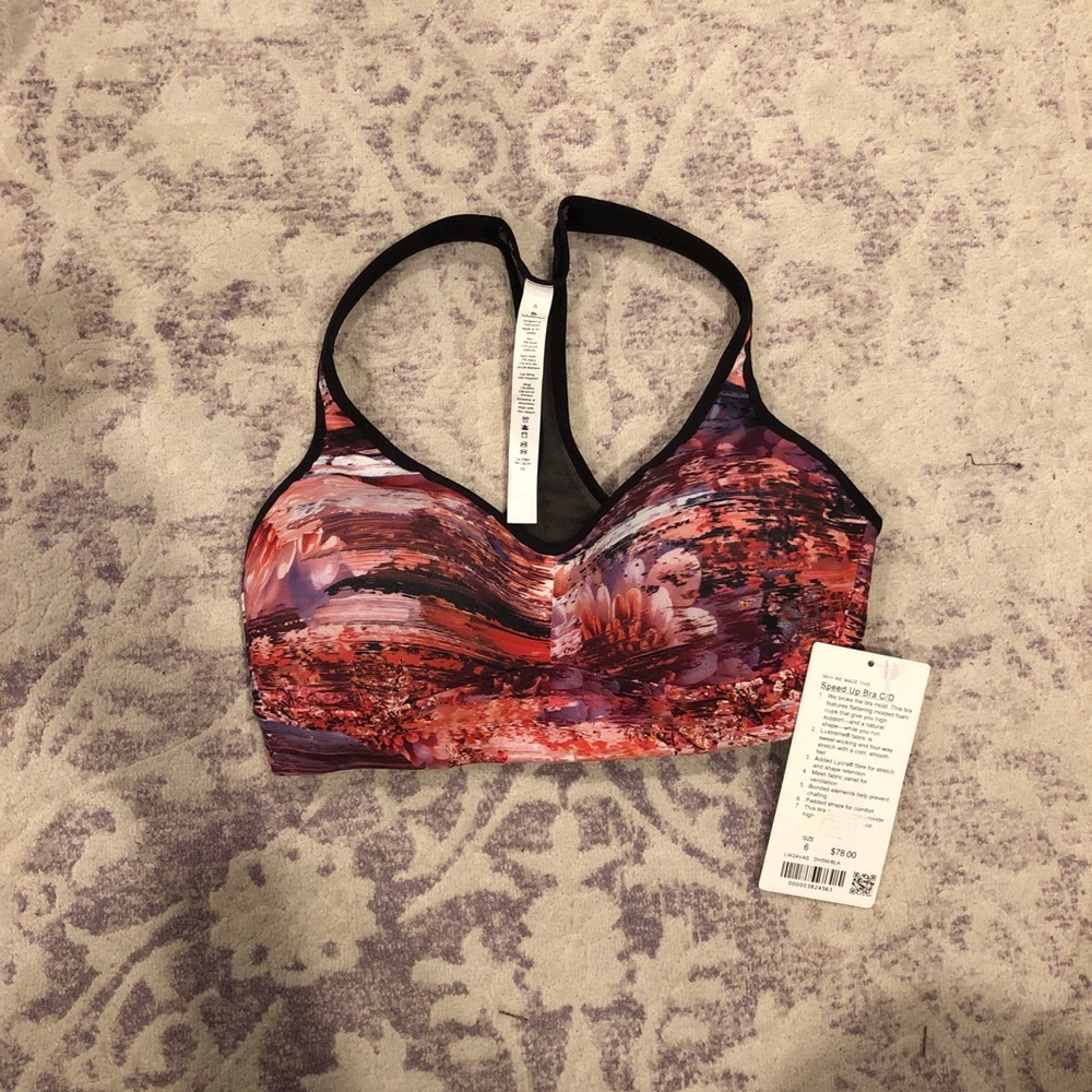 Lululemon Speed Up Bra Sports Size 6 C/D Bust 32 - Picture 1 of 4